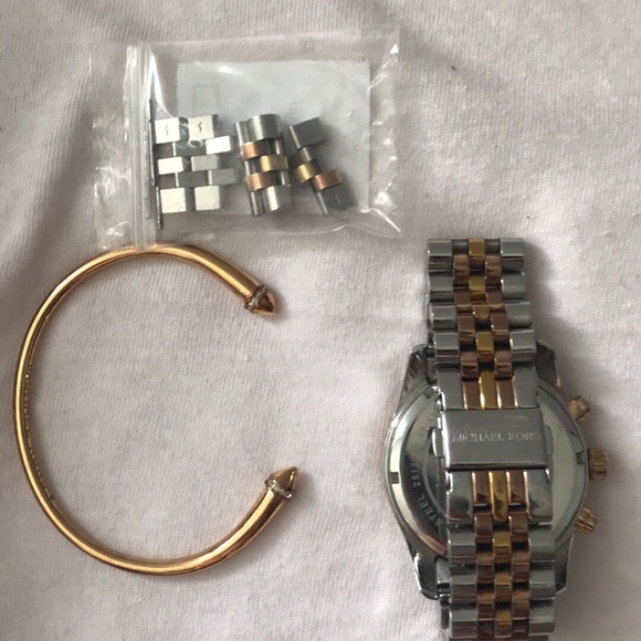 Michael Korh’s tricolor watch and bracelet - Picture 2 of 2